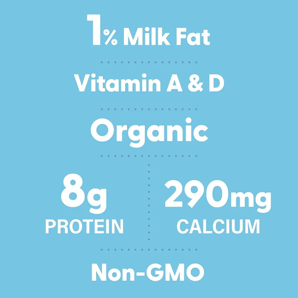 Organic Valley Aseptic Single Serve Milk, 8 Oz, 24/Pack (307-00381)