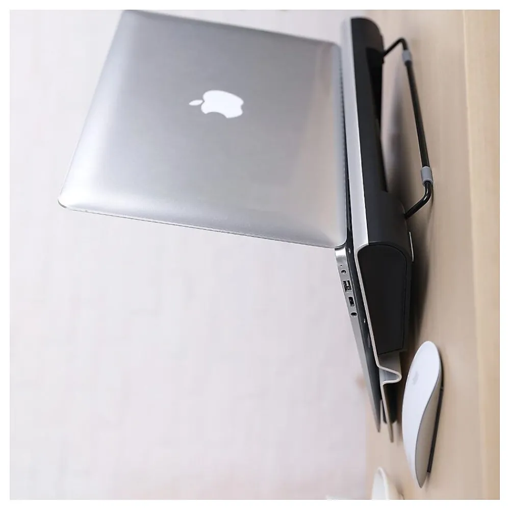 Aluminum Large Laptop Riser Stand for 12"-15" Laptops, 15.5" x 11.5", Gray (OB-A2C)<OTM Essentials Outlet
