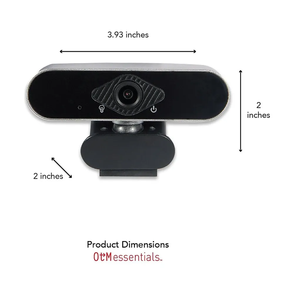 OTM Essentials HD Elite 1920 x 1080 Webcam, 2 Megapixels, Black, 3/Pack (OB-AJK-3PK)