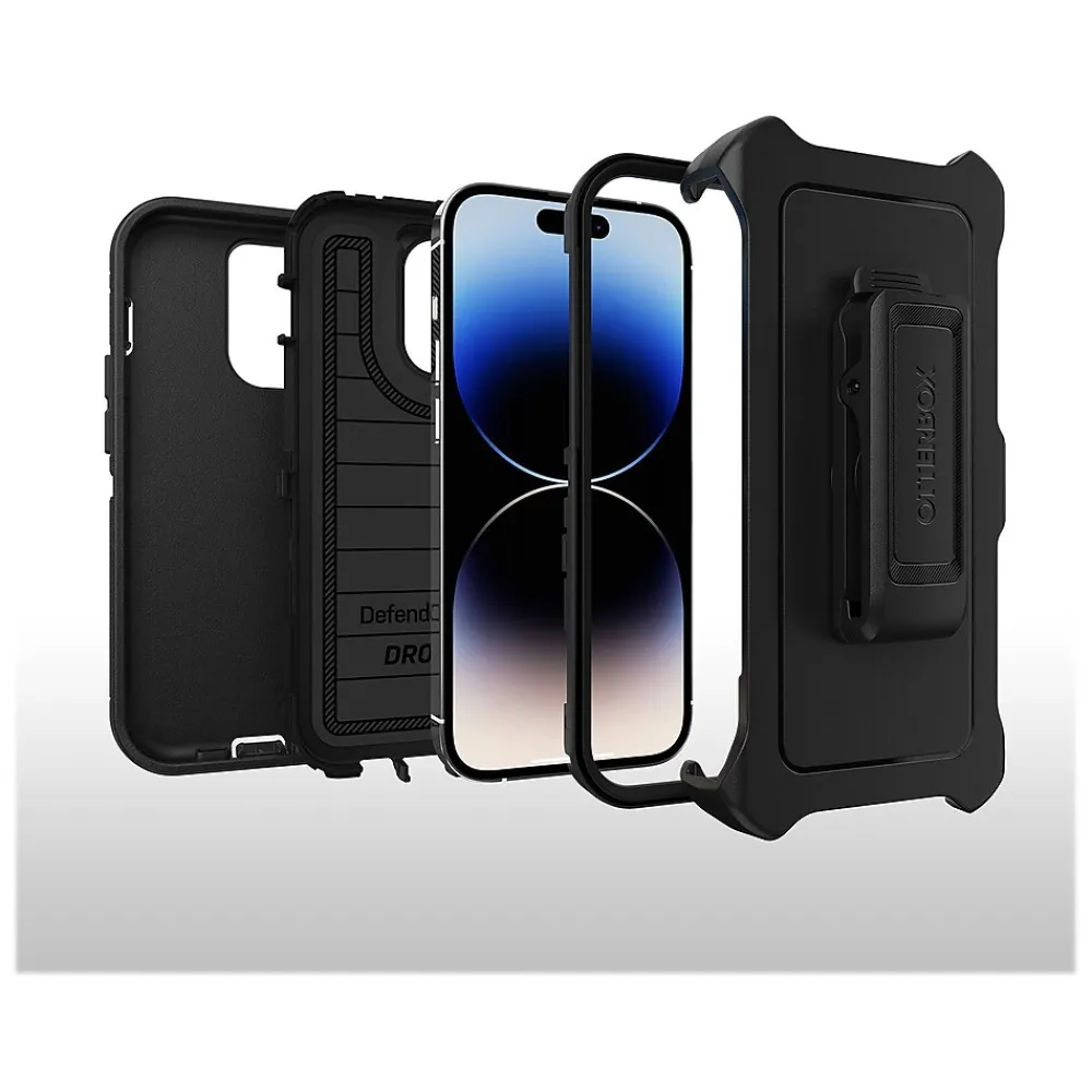 OtterBox Defender Series Pro Black Rugged Case for iPhone 14 Pro (77-88696)