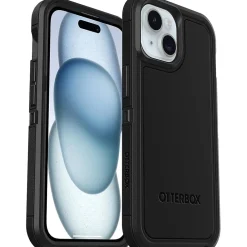 OtterBox Defender XT MagSafe Rugged Case for iPhone 15/14/13, Shock Absorbing, Black (77-92972)