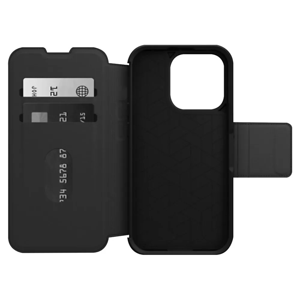 OtterBox Strada Series Shadow Black Folio Case for iPhone 14 Pro (77-88564)