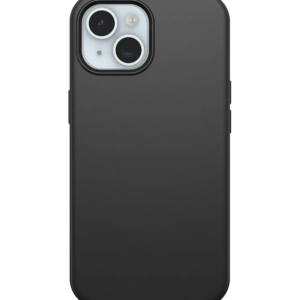 OtterBox Symmetry MagSafe Phone Case for iPhone 13/14/15, Shock Absorbing, Black (77-92639)