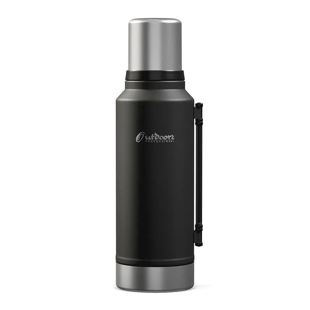 Stainless Steel Vacuum Insulated Termo Classic Water Bottle, 33 oz., Black (OUTD9355)<Outdoors Professional Sale