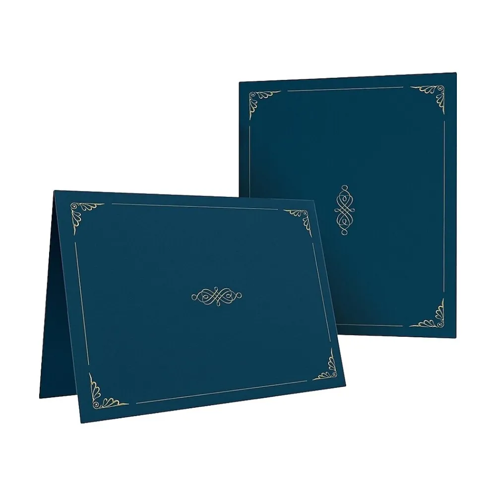 Awards & Certificates*Oxford Certificate Holders, 11.25" x 8.75", Dark Blue, 5/Pack (29900235BGD)