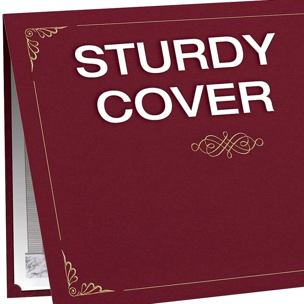 Awards & Certificates*Oxford Certificate Holders, 8.88" x 11.25", Burgundy, 5/Pack (29900585BGD)