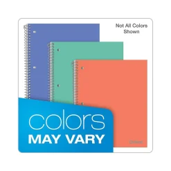 Subject Notebooks|Oxford 1-Subject Notebooks, 8.5" x 11", College Ruled, 100 Sheets, Assorted Colors (10590)