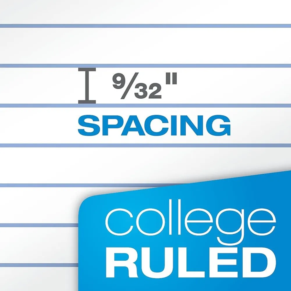 Subject Notebooks|Oxford 1-Subject Notebooks, 6" x 9.5", College Ruled, 80 Sheets, Blue (65121)