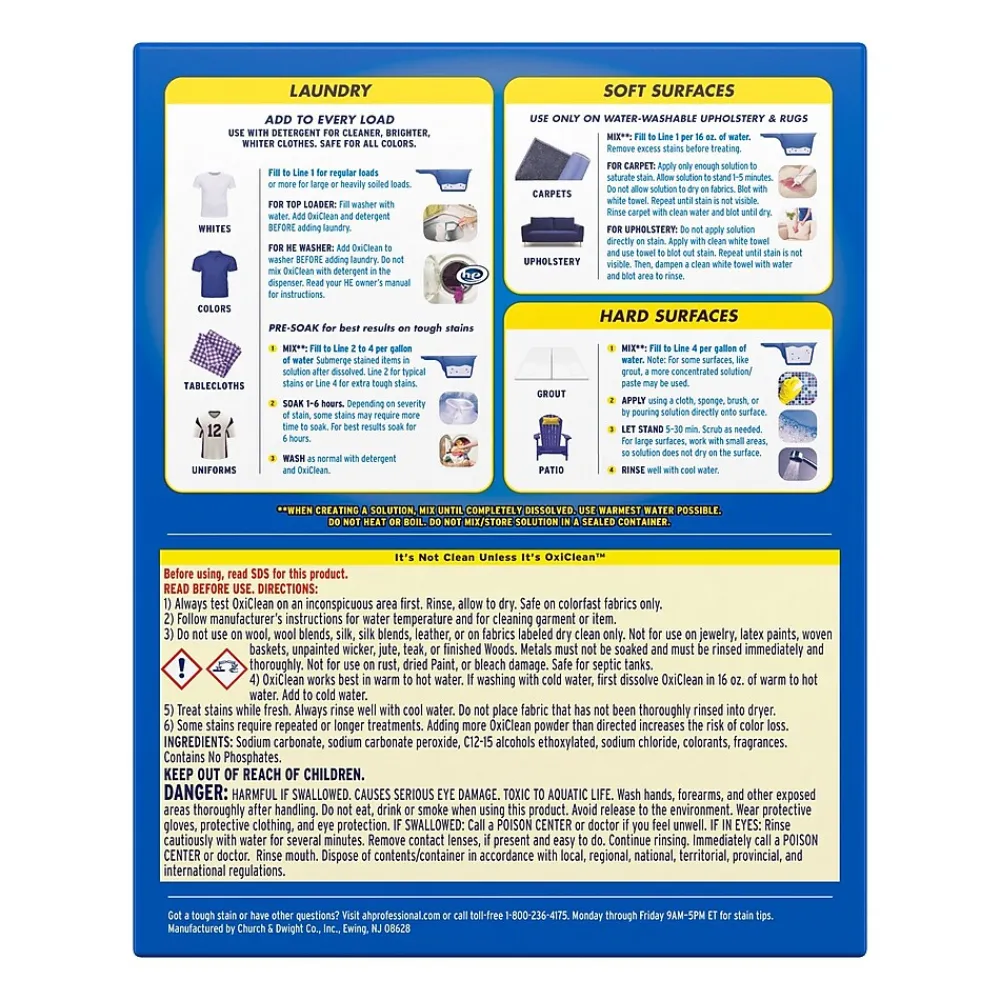 Versatile Stain Remover, Regular Scent, 7.22 lbs., 4/Carton (5703700069CT)<OxiClean Sale
