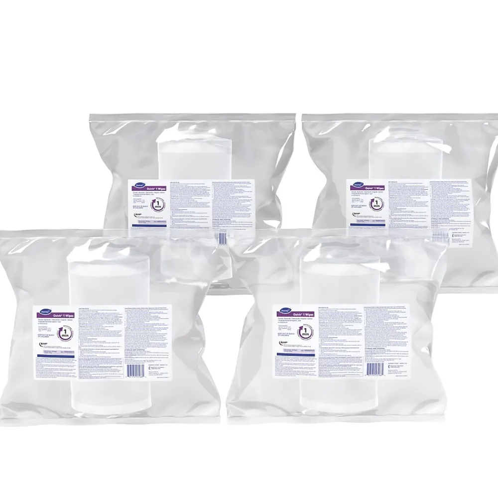 Disinfecting Wipes Refill, 160 Wipes/Container, 4/Carton (100850925)<Oxivir Best