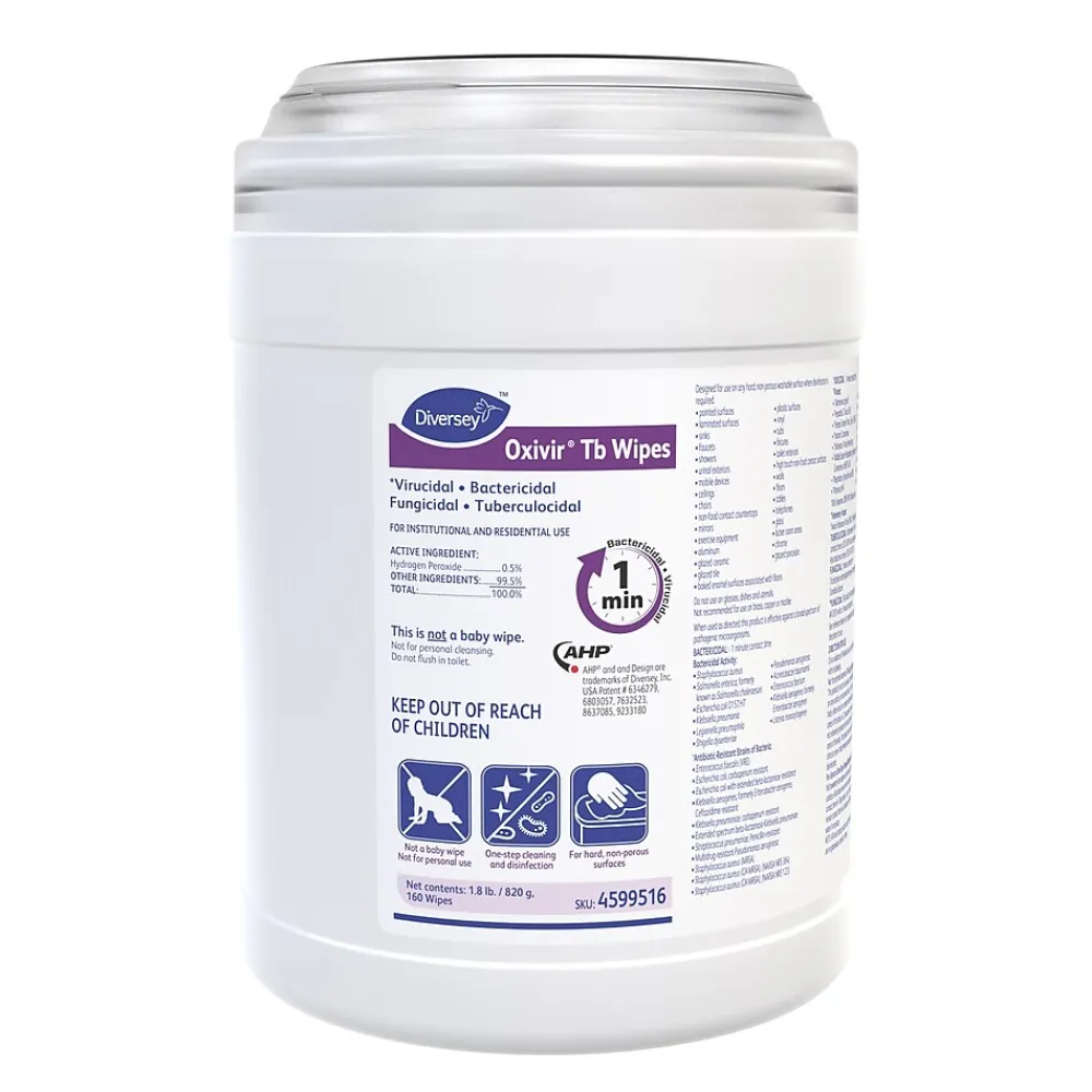 Disinfecting Wipes, 160/Box, 12/Carton (4599516)<Oxivir Hot