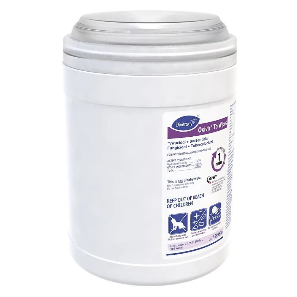 Disinfecting Wipes, 160/Box, 12/Carton (4599516)<Oxivir Hot