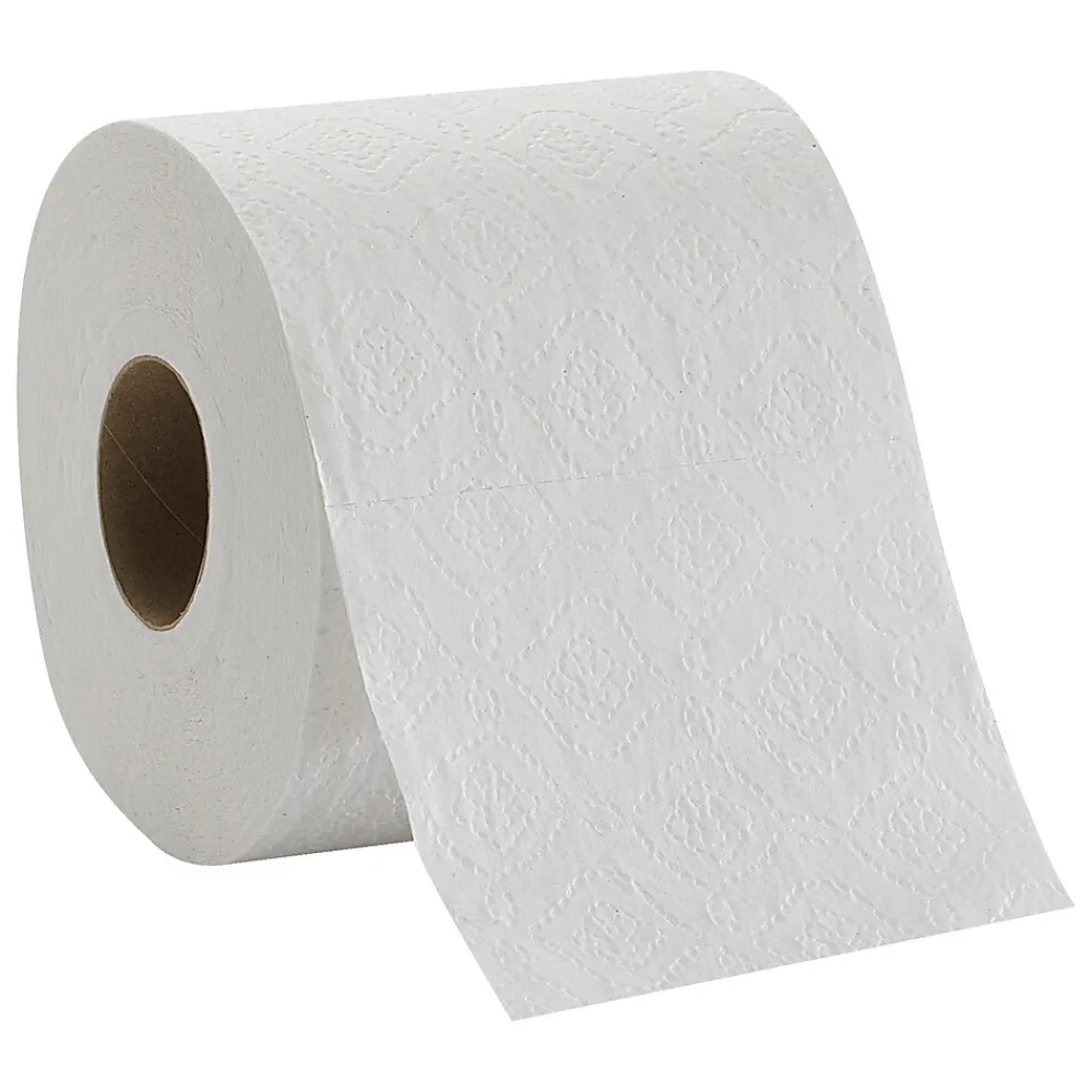 1-Ply Inner Wrapped Embossed Toilet Paper by GP PRO, White, 550 Sheets/Roll, 80 Rolls/Case (19881/01)<Pacific Blue Basic Clearance