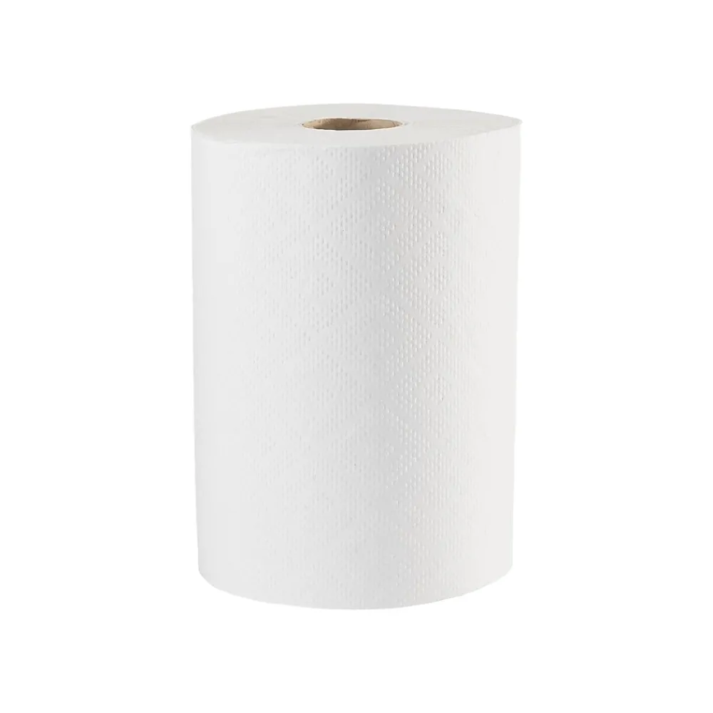Pacific Blue Basic Recycled Hardwound Paper Towels, 1-ply, 350 ft./Roll, 12 Rolls/Carton (28706)
