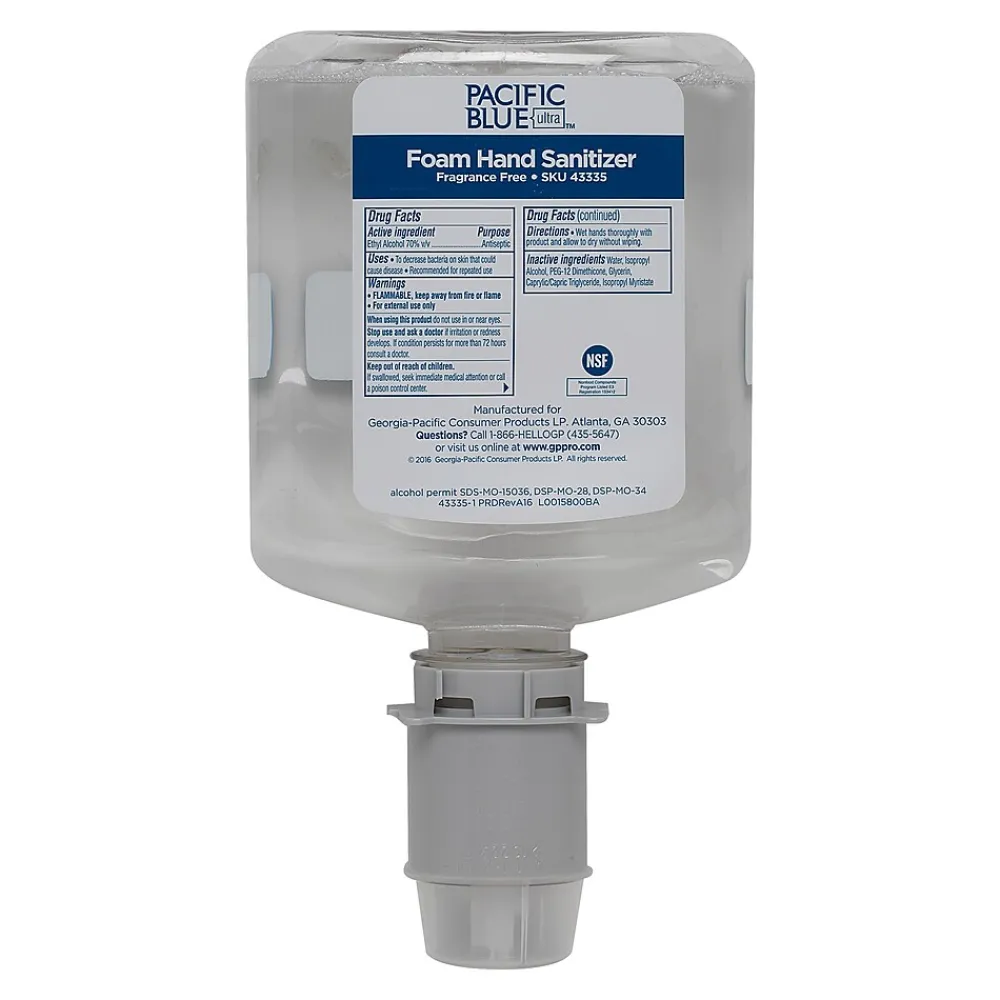 Foaming Hand Sanitizer Refills, 33.8 Oz., 4/Carton (43335)<Pacific Blue Ultra Clearance