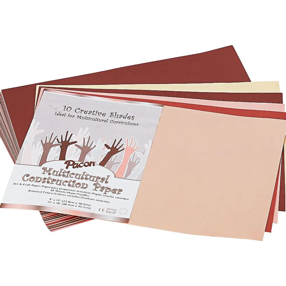 Construction Paper*Pacon 12" x 18" Construction Paper, Assorted Colors, 50 Sheets/Pack (P9512-0001)