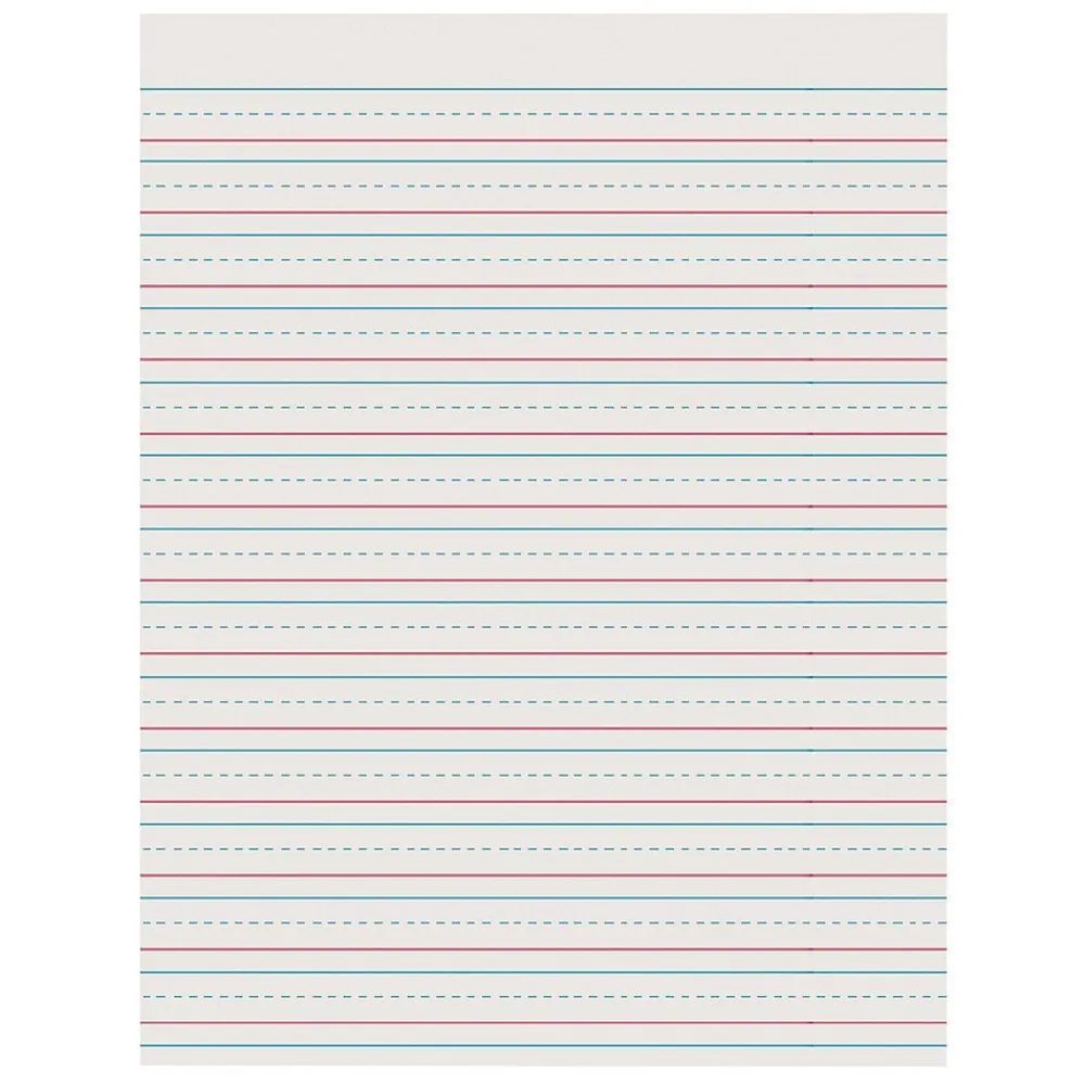 Classroom Paper*Pacon 8.5" x 11" Newsprint Handwriting Paper, 1/2" x 1/4" x 1/4" Ruled, 500 Sheets/Pack, 3 Packs (PAC2696-3)