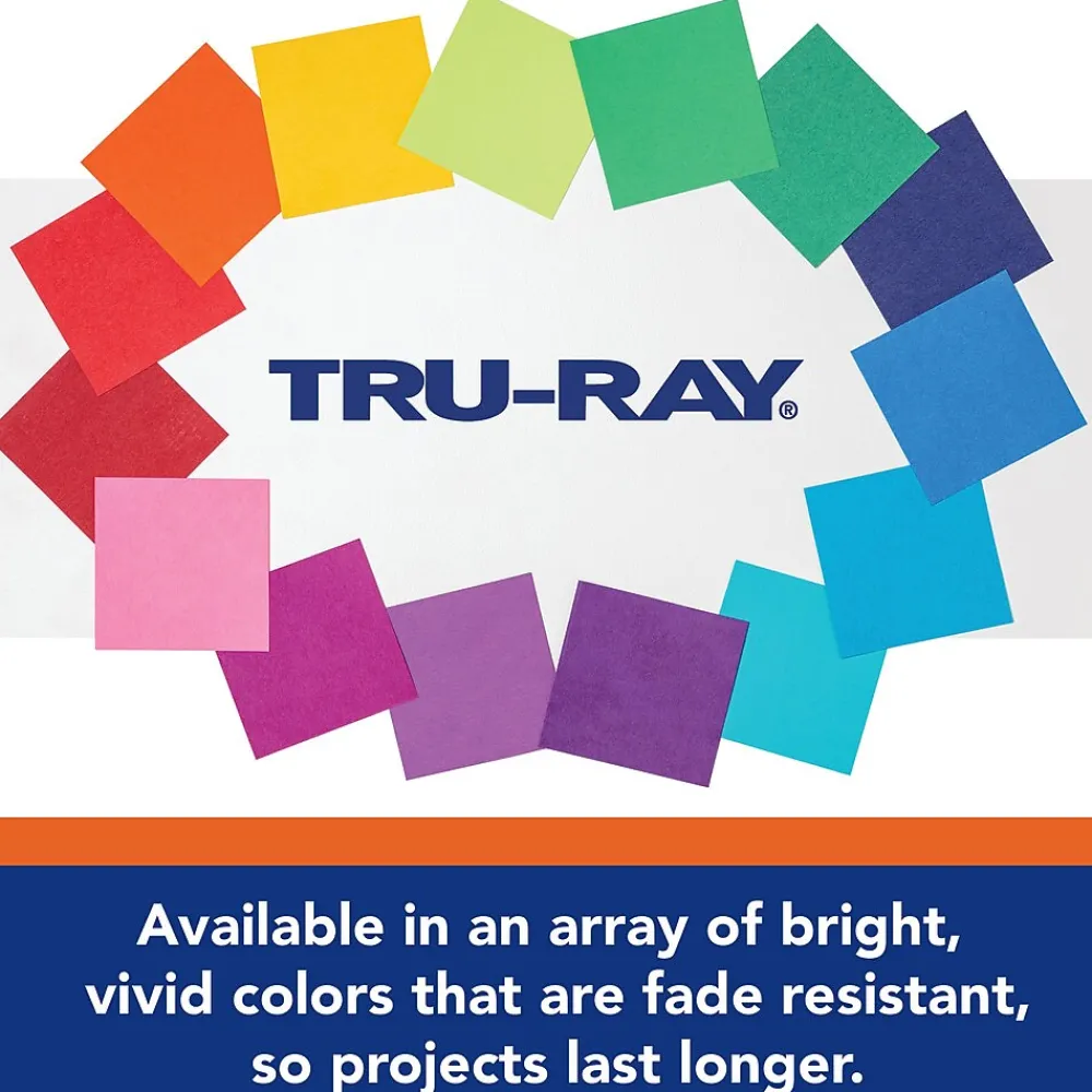 Construction Paper*Pacon Tru-Ray 9" x 12" Construction Paper, Festive Red, 50 Sheets/Pack (PAC103431)