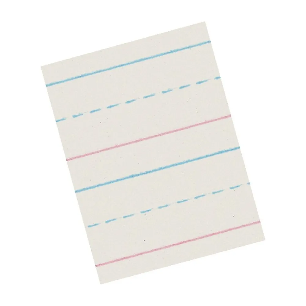 Classroom Paper*Zaner-Bloser Pacon Picture Story Paper, 12" x 18", 5/8" Ruled, White, 250 Sheets/Pack (PACZP2694)