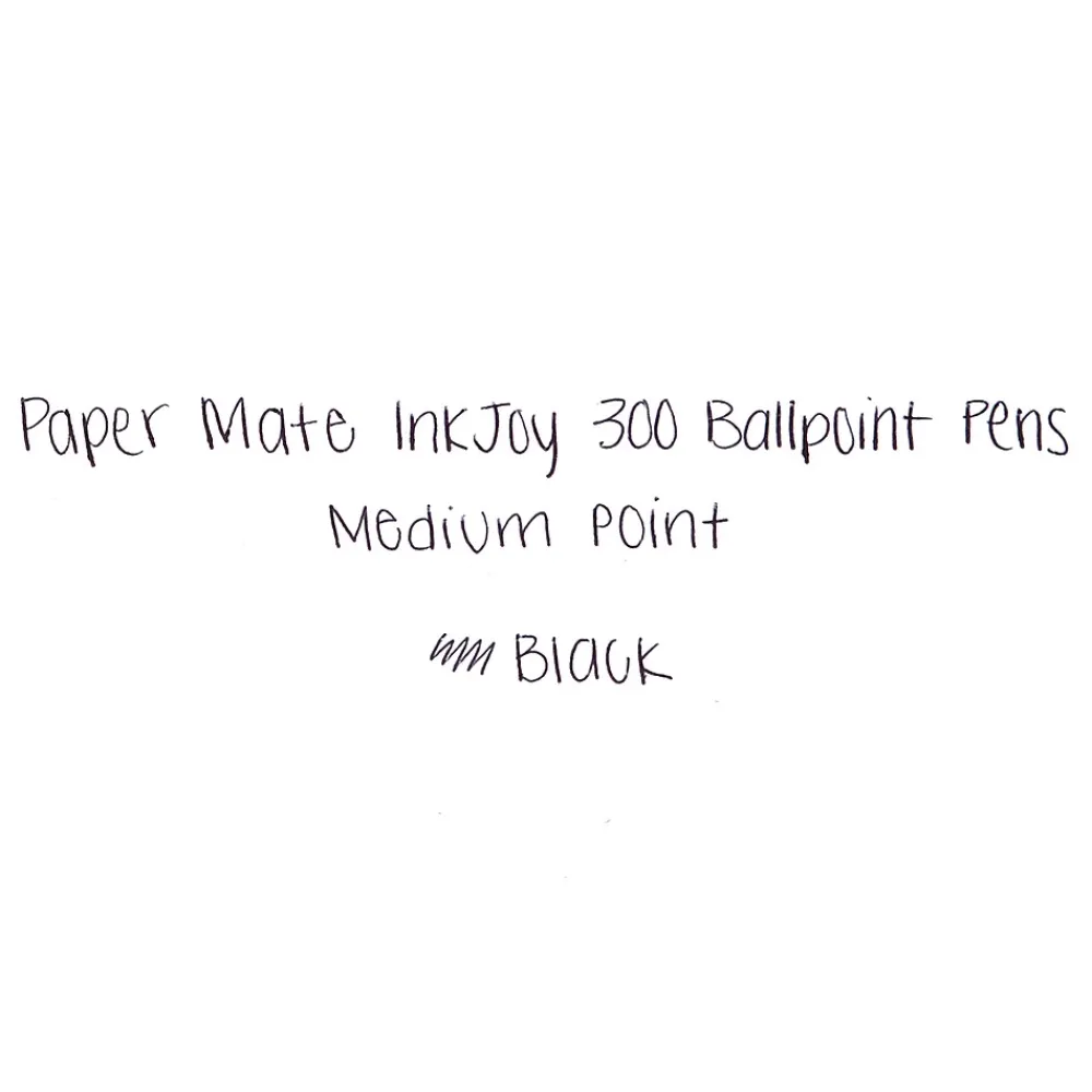 Pens|Paper Mate InkJoy 300 RT Retractable Ballpoint Pen, Medium Point, Black Ink, 24/Pack (1945925)