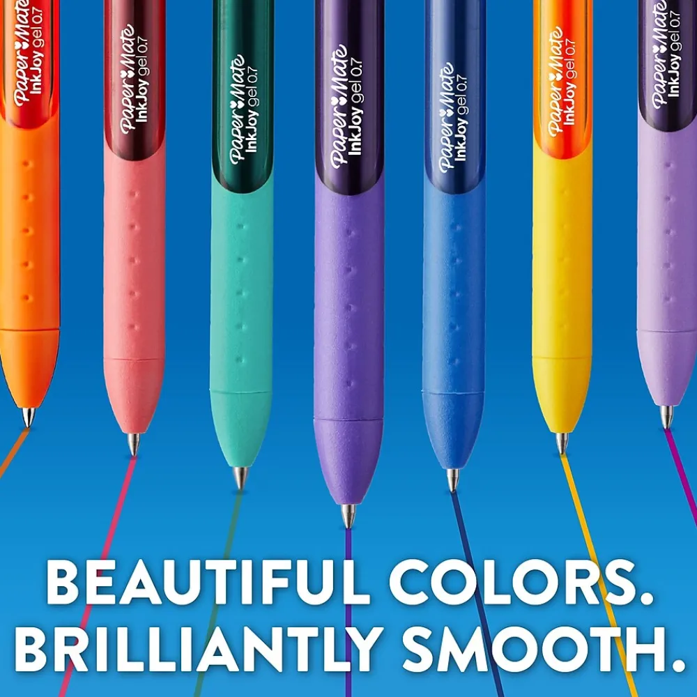 Pens|Paper Mate InkJoy Gel Retractable Pen, Medium Point, Black Ink (1953045)