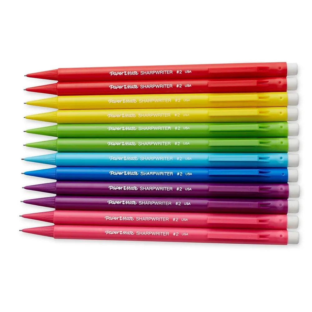 Pencils|Paper Mate SharpWriter Mechanical Pencil, 0.7mm, #2 Medium Lead, Dozen (1898483)