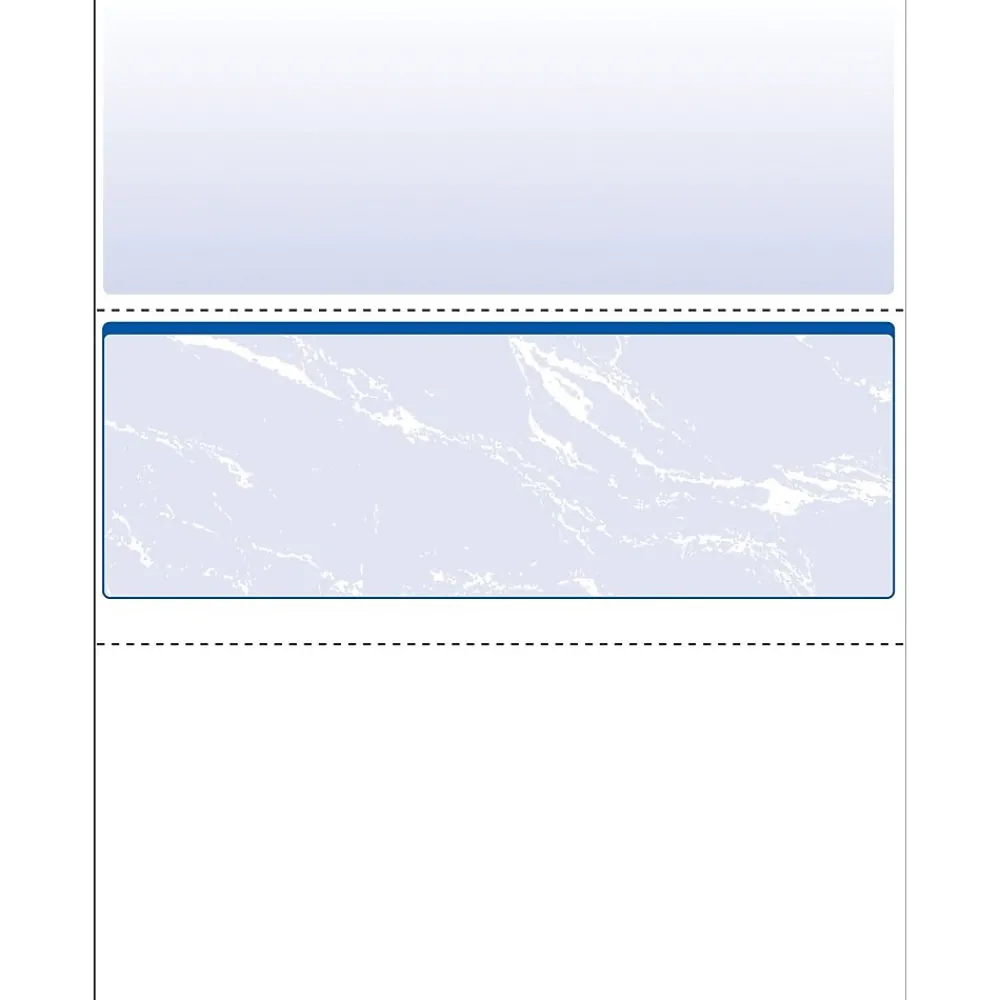 Security & Carbon*Paris DocuGard Standard 8.5" x 11" Business Security Check In Middle, 24 lbs., Blue, 500 Sheets/Ream, 2500/Carton (04509)
