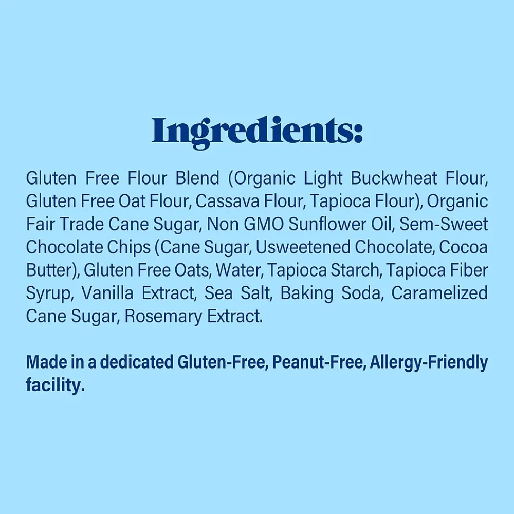 Partake Crunchy Chocolate Chip Cookie Snack Pack, 1.09 oz, 24/Pack (220-02417)
