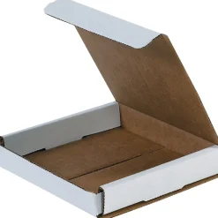 New Partners Brand Corrugated Mailers, 6" x 5" x 1", White, 50/Bundle (M651)