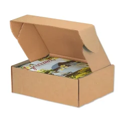 Hot Partners Brand Deluxe Literature Mailers, 11 1/8" x 8 3/4" x 4", Kraft, 50/Bundle (MFL1184K)