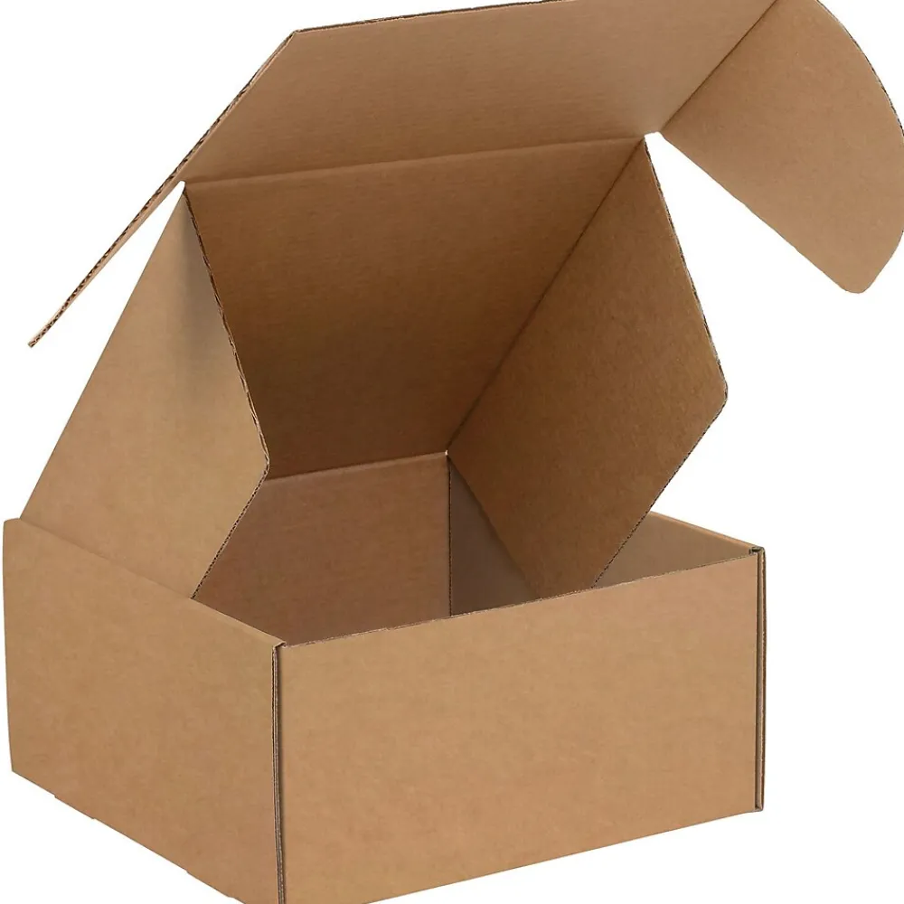 Partners Brand Deluxe Literature Mailers, 10" x 10" x 4", Kraft, 50/Bundle (MFL10104K)