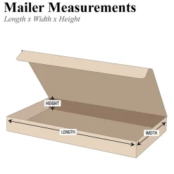 Discount Partners Brand Literature Mailers, 18" x 12" x 3", Kraft, 25/Bundle (ML18123K)
