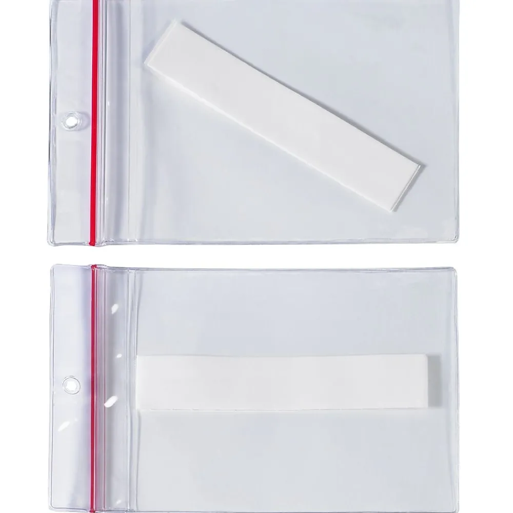 Labels|Partners Brand Superscan 5" x 8" Press-On Reclosable Vinyl Envelope, 25/Carton