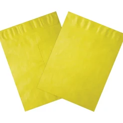 Outlet Partners Brand Partners Tyvek Envelopes, 10" x 13", Yellow, 100/Case (TYC1013Y)