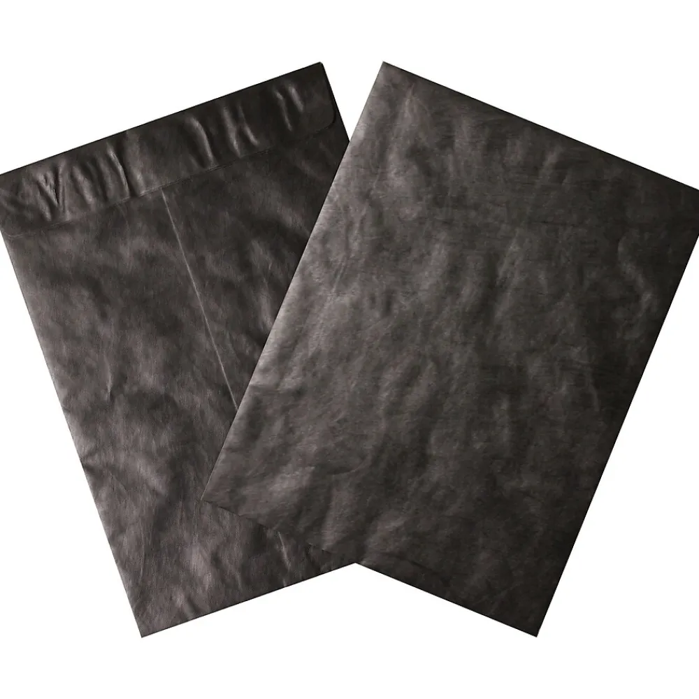 Hot Partners Brand Partners Tyvek Envelopes, 10" x 13", Black, 100/Case (TYC1013B)