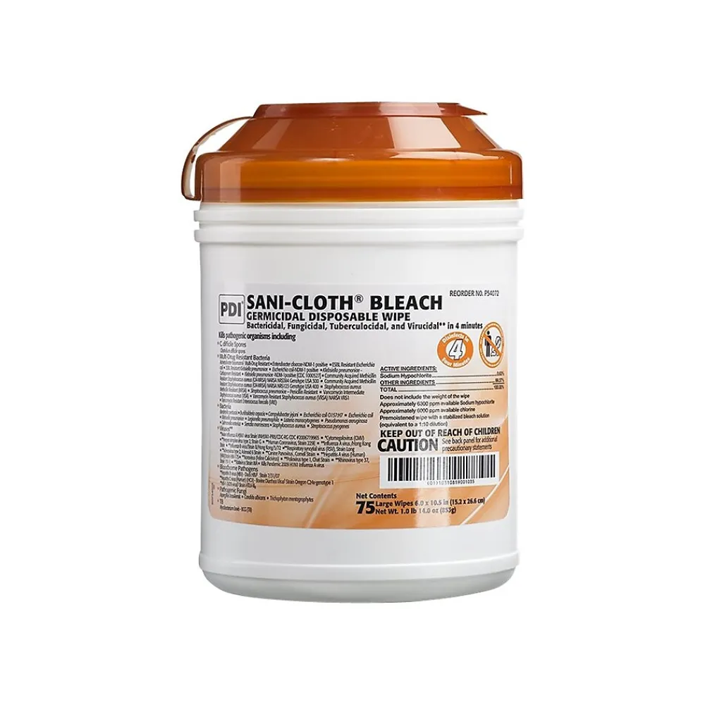 Sani-Cloth Disinfecting Wipes, 75/Box, 12/Carton (P54072CT)<PDI Best