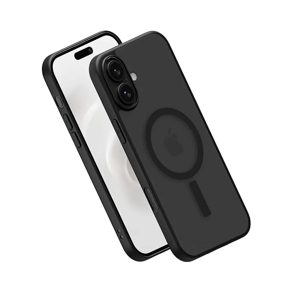 PEEL Bumper Series MagSafe Phone Case for iPhone 16 Plus Case, Shock Absorbing, Black (i16_PLS_BMP_BLK)
