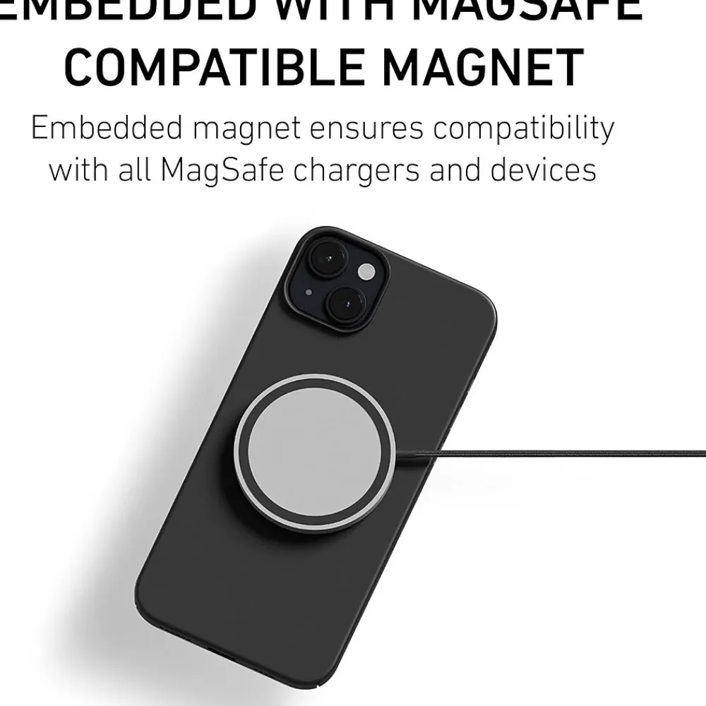 PEEL Magnetic MagSafe Phone Case for iPhone 15 Plus, Black (I15 PLUS MAGSAFE BLA)