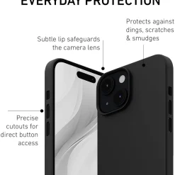 PEEL Magnetic MagSafe Phone Case for iPhone 15 Plus, Black (I15 PLUS MAGSAFE BLA)