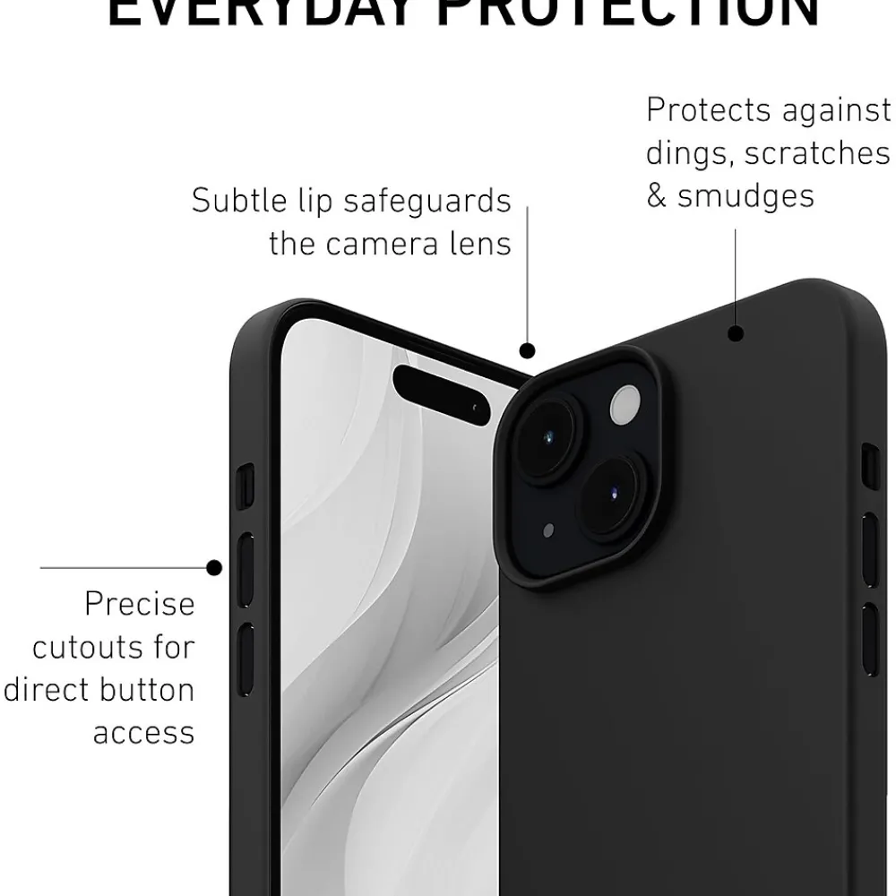 PEEL Magnetic MagSafe Phone Case for iPhone 15 Plus, Black (I15 PLUS MAGSAFE BLA)