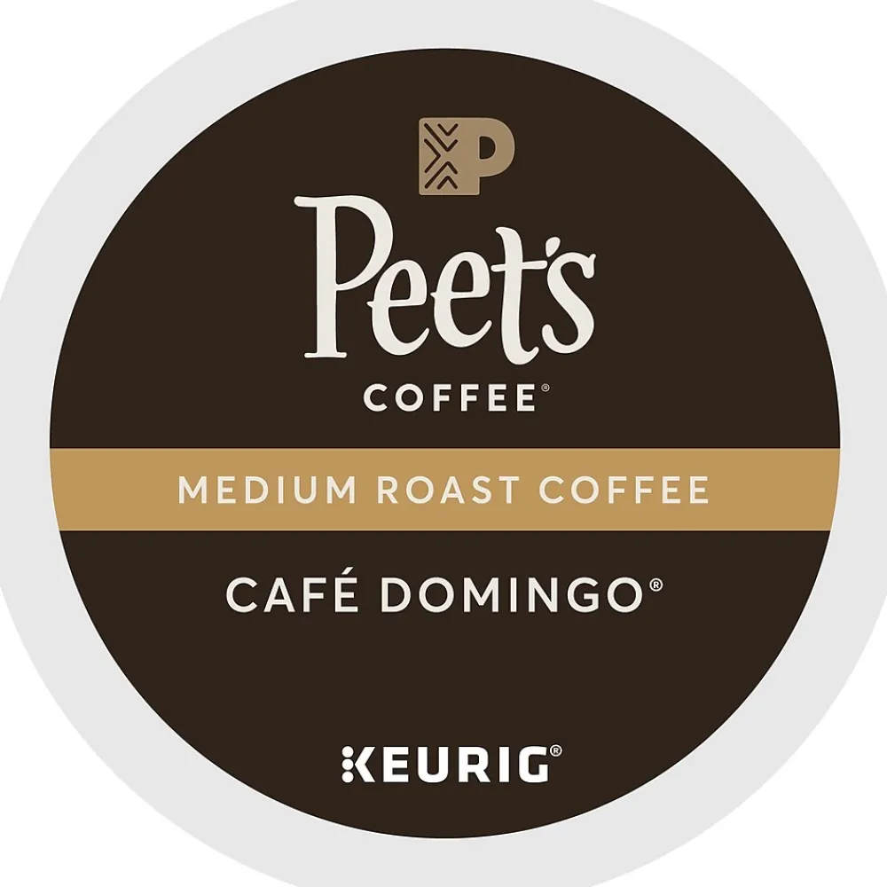 Peet's Coffee Café Domingo Coffee Keurig® K-Cup® Pods, Medium Roast, 22/Box (6543)