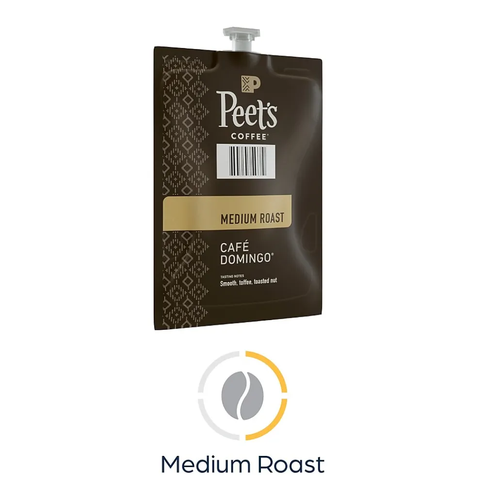 Peet's Coffee Cafe Domingo Coffee Flavia Freshpack, Medium Roast, 76/Carton (LPC00262)