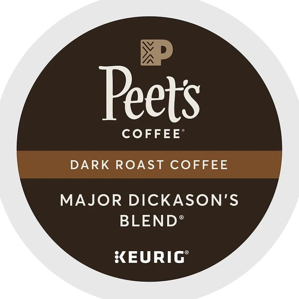 Peet's Coffee Major Dickason's Blend Single-Serve Keurig® K-Cup® Pods, Dark Roast, 40/Box (373354)