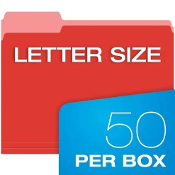 File Folders|Pendaflex Hanging File Folder Combo Kit, Letter Size, Assorted Color, 25 Folders with Tabs, 50 File Folders (99199)