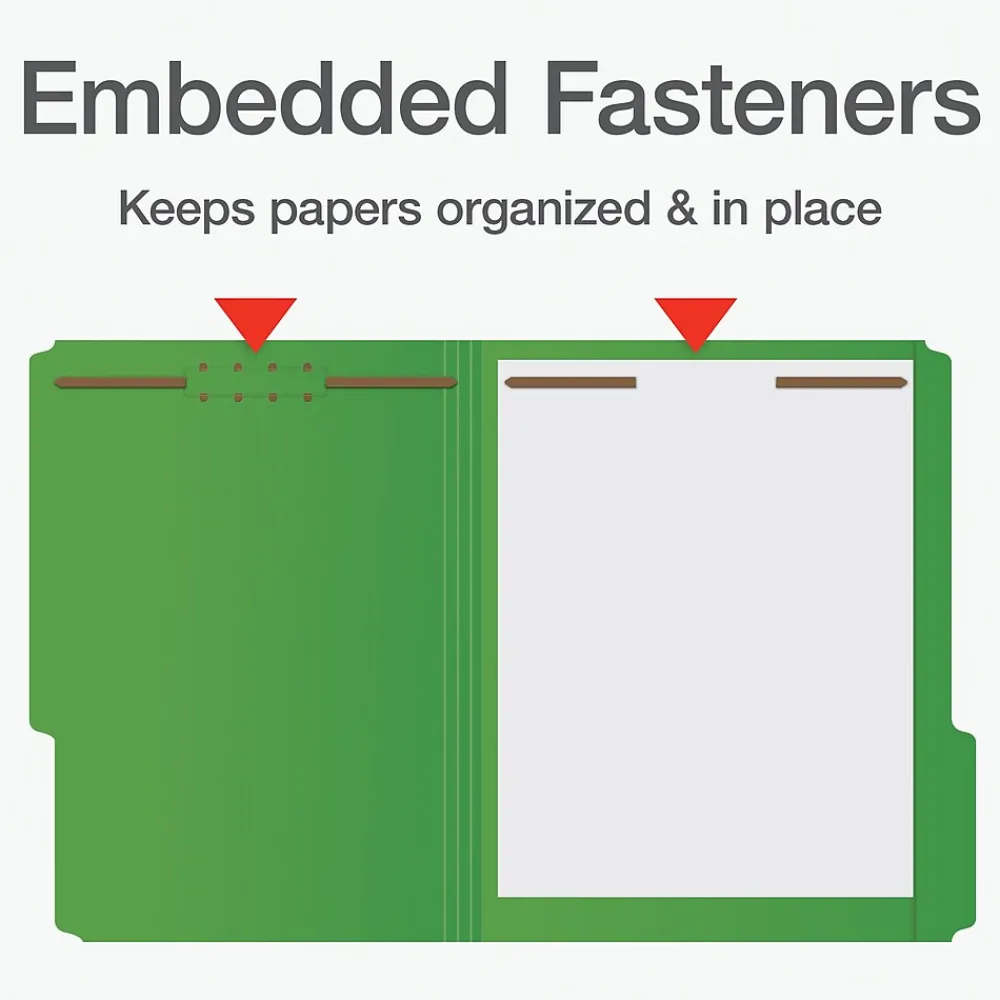 File Folders|Pendaflex Heavy Duty File Folder, 1-Tab, Letter Size, Assorted, 50/Box (1006957)