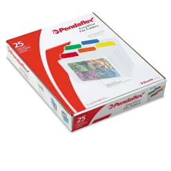 File Folders|Pendaflex ® Letter 1/3 Cut File Folder, Clear, 25/Pack