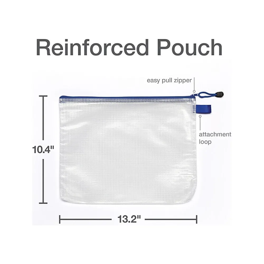 Oxford 13.19" 10-Piece Polyester Travel Pouch, Water Resistant, Assorted Colors (77707)<Pendaflex Clearance