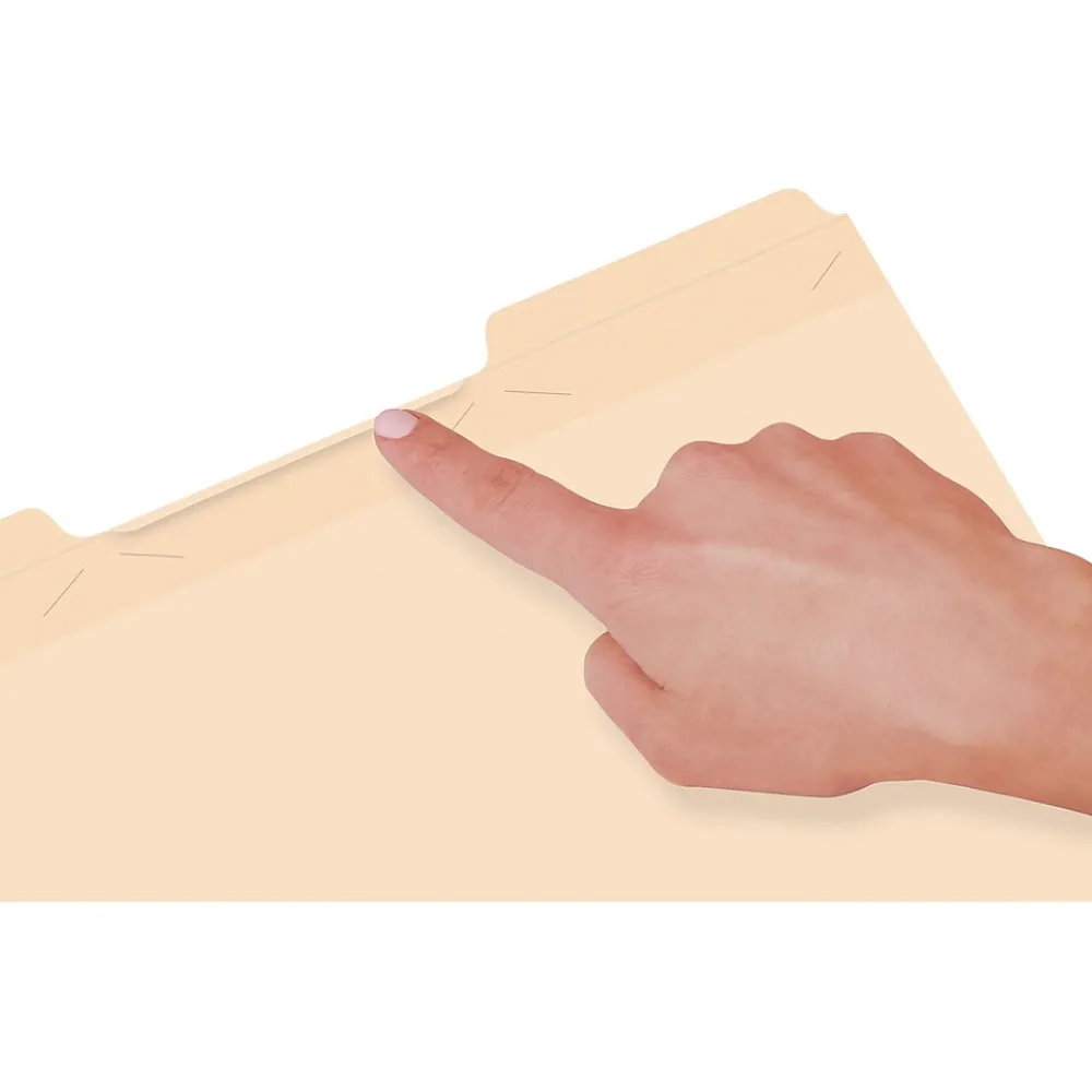 File Folders|Pendaflex Ready-Tab File Folders, Letter Size, 3 Tab, Manila, 50/Box (42336)