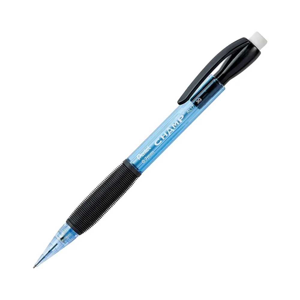 Pencils|Pentel Champ Mechanical Pencil, 0.7mm, #2 Medium Lead, Dozen (AL17C)