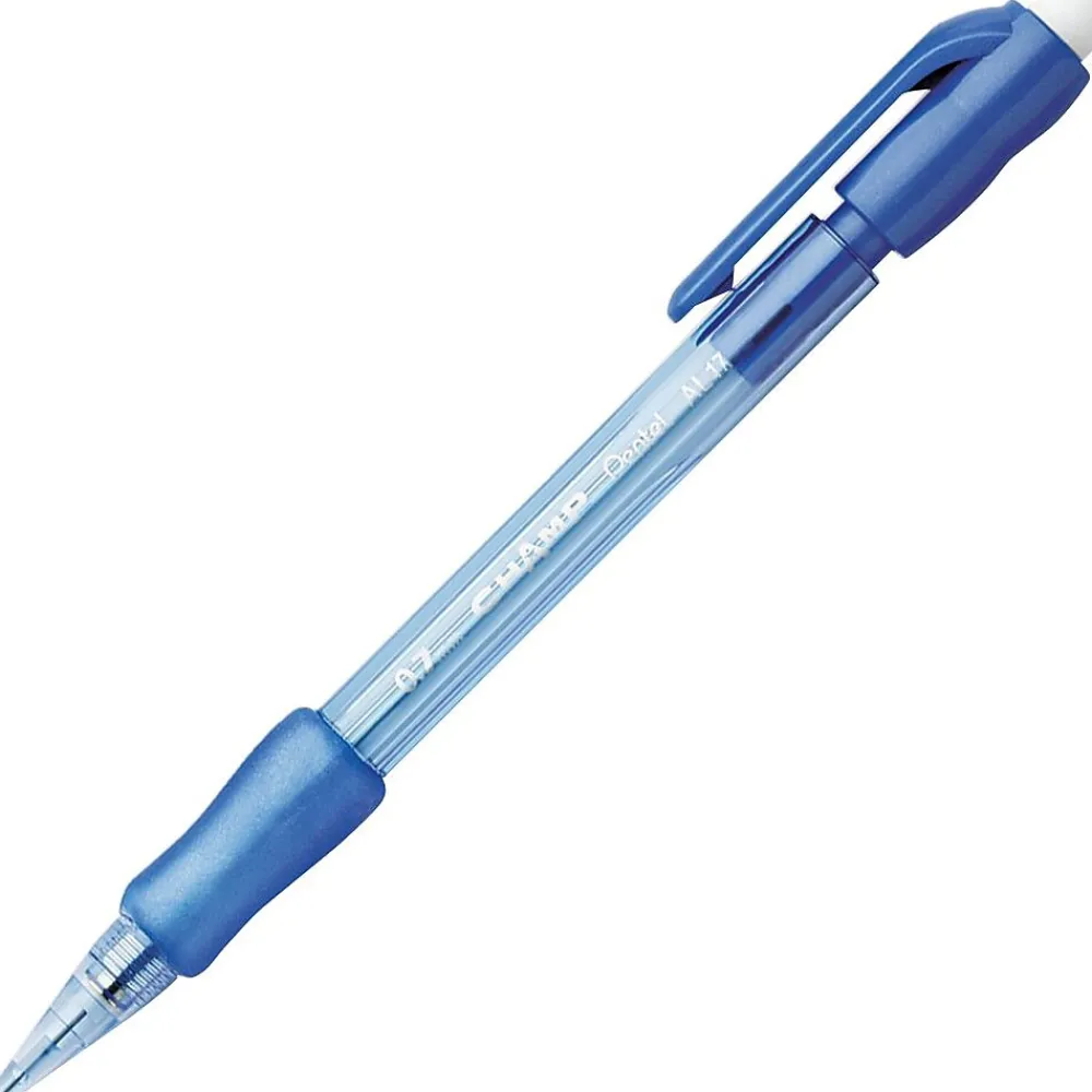 Pencils|Pentel Champ Mechanical Pencil, 0.7mm, #2 Medium Lead, 2 Dozen (AL17CSW-US)